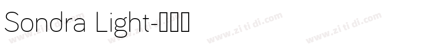 Sondra Light字体转换
